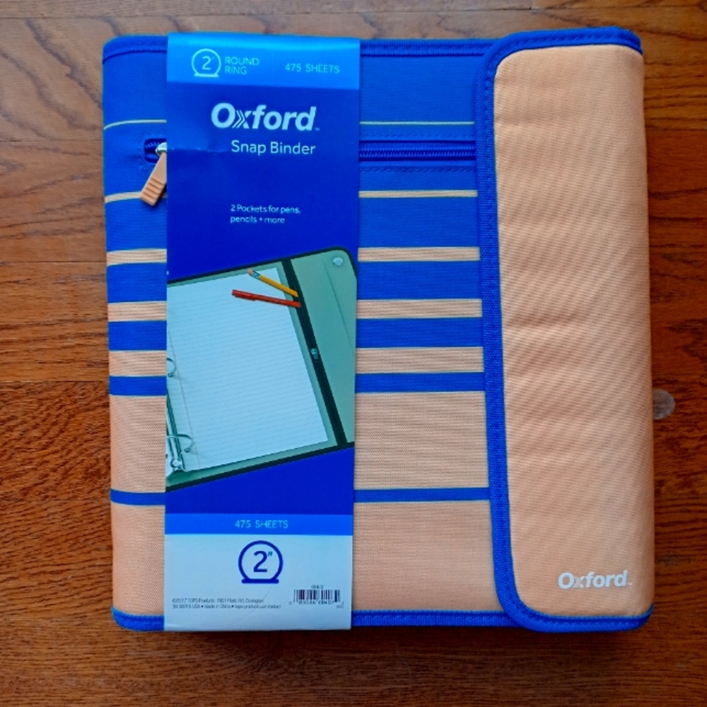 Oxford 2" snap binder